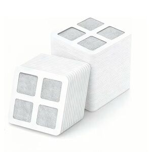 Disposable Shower Drain Hair Catcher Mesh Stickers, 4"x4" Self-Adhesive. 70 pcs